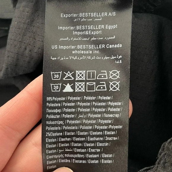 Vero Moda/ Black  textured midi skirt/ Size US L - Picture 8 of 11